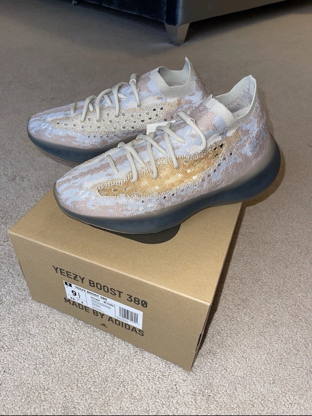Size 9.5- adidas Yeezy Boost 380 Papper